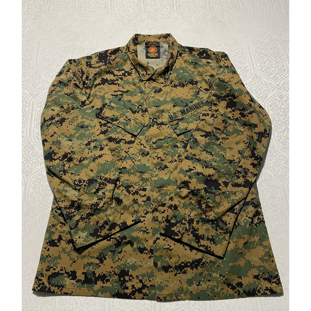 USMC MARPAT Woodland Digital Camo Combat Shirt Medium Regular US Marines MCCUU